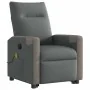 Sillón de masaje eléctrico reclinable elevable tela gris oscuro by , Armchairs - Ref: Foro24-3324106, Price: 337,89 €, Discou...