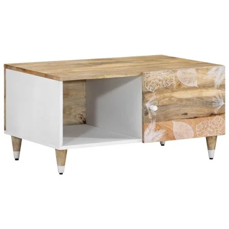 Mesa de centro de madera maciza de mango 80x50x40 cm by , Coffee table - Ref: Foro24-4018668, Price: 92,11 €, Discount: %