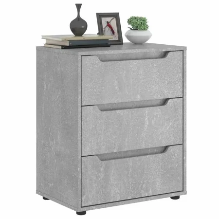 Aparador VISNES gris hormigón 60x40x73 cm madera de ingeniería by , Drawers - Ref: Foro24-4108286, Price: 115,72 €, Discount: %