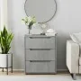 Aparador VISNES gris hormigón 60x40x73 cm madera de ingeniería by , Drawers - Ref: Foro24-4108286, Price: 115,72 €, Discount: %