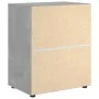 Aparador VISNES gris hormigón 60x40x73 cm madera de ingeniería by , Drawers - Ref: Foro24-4108286, Price: 115,72 €, Discount: %