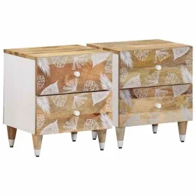 Mesitas de noche 2 uds madera maciza de mango 40x33,5x46 cm von , Nachttische - Ref: Foro24-4018663, Preis: 111,07 €, Rabatt: %