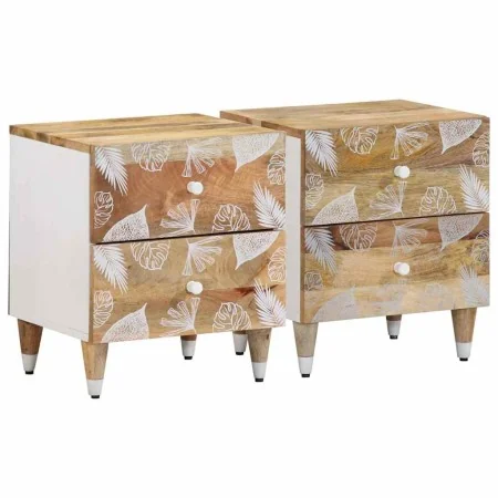 Mesitas de noche 2 uds madera maciza de mango 40x33,5x46 cm von , Nachttische - Ref: Foro24-4018663, Preis: 111,07 €, Rabatt: %