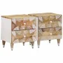 Mesitas de noche 2 uds madera maciza de mango 40x33,5x46 cm von , Nachttische - Ref: Foro24-4018663, Preis: 111,07 €, Rabatt: %