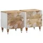 Mesitas de noche 2 uds madera maciza de mango 40x33,5x46 cm by , Nightstands - Ref: Foro24-4018661, Price: 70,16 €, Discount: %