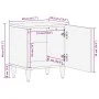 Mesitas de noche 2 uds madera maciza de mango 40x33,5x46 cm by , Nightstands - Ref: Foro24-4018661, Price: 70,16 €, Discount: %