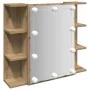 Mueble con espejo y luces LED roble artesanal 70x16,5x60 cm von , Badezimmerwaschtische - Ref: Foro24-857004, Preis: 96,55 €,...