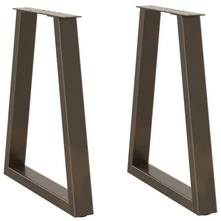 Patas para mesa de comedor en forma de V 2 uds acero natural by , Table legs - Ref: Foro24-4012567, Price: 88,25 €, Discount: %