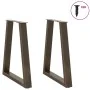 Patas para mesa de comedor en forma de V 2 uds acero natural by , Table legs - Ref: Foro24-4012567, Price: 88,25 €, Discount: %