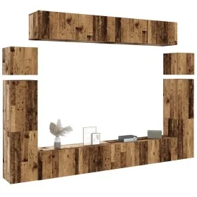 Conjunto de mueble de TV 8 piezas montado la pared madera vieja von , TV-Möbel - Ref: Foro24-3329011, Preis: 375,56 €, Rabatt: %