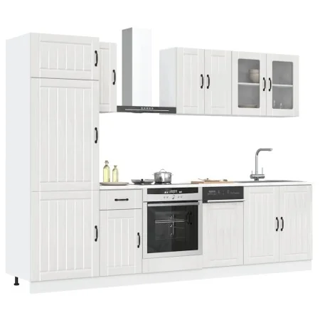 Mueble cocina Kalmar blanco de alto brillo 8 pzas by , Kitchen cabinets - Ref: Foro24-3314803, Price: 672,52 €, Discount: %