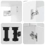 Mueble cocina Kalmar blanco de alto brillo 8 pzas by , Kitchen cabinets - Ref: Foro24-3314803, Price: 672,52 €, Discount: %