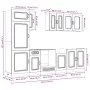 Mueble cocina Kalmar blanco de alto brillo 8 pzas von , Küchenschränke - Ref: Foro24-3314793, Preis: 696,40 €, Rabatt: %