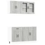 Mueble cocina Kalmar sonoma gris 4 pzas madera contrachapada by , Kitchen cabinets - Ref: Foro24-3314857, Price: 305,28 €, Di...