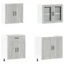 Mueble cocina Kalmar sonoma gris 4 pzas madera contrachapada by , Kitchen cabinets - Ref: Foro24-3314857, Price: 305,28 €, Di...
