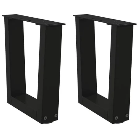 Patas para mesa de comedor forma V 2 uds negro 30x(30-31,3) cm by , Table legs - Ref: Foro24-4012600, Price: 47,65 €, Discoun...