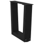 Patas para mesa de comedor forma V 2 uds negro 30x(30-31,3) cm by , Table legs - Ref: Foro24-4012600, Price: 47,65 €, Discoun...