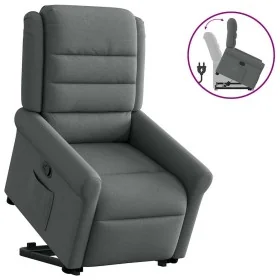 Sillón reclinable elevable de tela gris oscuro by , Armchairs - Ref: Foro24-3303315, Price: 308,78 €, Discount: %