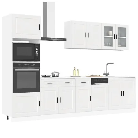 Mueble cocina Kalmar blanco de alto brillo 7 pzas de , Armarios de cocina - Ref: Foro24-3314753, Precio: 695,46 €, Descuento: %