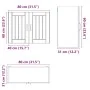 Armario de pared de cocina Lucca roble marrón de , Armarios de cocina - Ref: Foro24-853834, Precio: 75,66 €, Descuento: %
