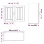 Armario de pared de cocina Lucca roble artesanal de , Armarios de cocina - Ref: Foro24-853836, Precio: 78,65 €, Descuento: %