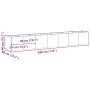 Jardinera oxidada 280x40x40 cm acero corten by , Pots and planters - Ref: Foro24-860695, Price: 149,73 €, Discount: %