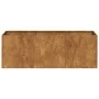 Jardinera oxidada 120x40x40 cm acero corten by , Pots and planters - Ref: Foro24-860681, Price: 98,12 €, Discount: %
