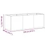 Jardinera oxidada 120x40x40 cm acero corten by , Pots and planters - Ref: Foro24-860681, Price: 98,12 €, Discount: %