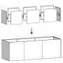 Jardinera de acero laminado en frío blanco 120x40x40 cm by , Pots and planters - Ref: Foro24-860676, Price: 112,89 €, Discoun...