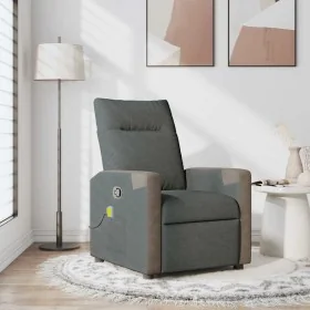 Sillón de masaje reclinable de tela gris oscuro by , Armchairs - Ref: Foro24-4104845, Price: 202,49 €, Discount: %