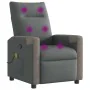 Sillón de masaje reclinable de tela gris oscuro by , Armchairs - Ref: Foro24-4104845, Price: 202,49 €, Discount: %