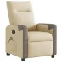 Sillón de masaje reclinable de tela crema by , Armchairs - Ref: Foro24-4104847, Price: 202,49 €, Discount: %