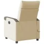 Sillón de masaje reclinable de tela crema by , Armchairs - Ref: Foro24-4104847, Price: 202,49 €, Discount: %