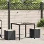 Taburetes de jardín con cojines 2 uds negro 40x40x43 cm von , Hocker für den Außenbereich - Ref: Foro24-4104039, Preis: 126,0...