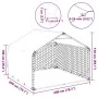 Caseta perros exterior con cubierta 2x2x1,5 m acero galvanizado by , Dog kennels - Ref: Foro24-4105408, Price: 110,29 €, Disc...