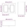 Armario de pared para cocina Kalmar de roble ahumado by , Kitchen cabinets - Ref: Foro24-853592, Price: 75,87 €, Discount: %