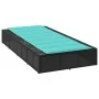 Tumbona con cojín flotante ratán sintético negro by , Loungers - Ref: Foro24-4104210, Price: 237,20 €, Discount: %