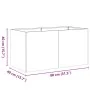 Jardinera oxidada 80x40x40 cm acero corten von , Töpfe und Pflanzgefäße - Ref: Foro24-860674, Preis: 74,61 €, Rabatt: %