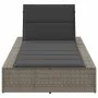 Tumbona con cojín flotante ratán sintético gris von , Liegen - Ref: Foro24-4104204, Preis: 218,79 €, Rabatt: %