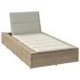 Tumbona con cojín flotante ratán sintético beige von , Liegen - Ref: Foro24-4104206, Preis: 218,79 €, Rabatt: %