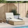 Tumbona con cojín flotante ratán sintético beige von , Liegen - Ref: Foro24-4104206, Preis: 218,79 €, Rabatt: %