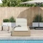 Tumbona con cojín flotante ratán sintético beige von , Liegen - Ref: Foro24-4104206, Preis: 218,79 €, Rabatt: %