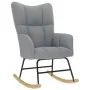 Silla mecedora de tela gris claro von , Schaukelstühle - Ref: Foro24-4016789, Preis: 127,17 €, Rabatt: %