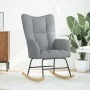 Silla mecedora de tela gris claro von , Schaukelstühle - Ref: Foro24-4016789, Preis: 127,17 €, Rabatt: %