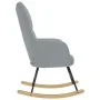 Silla mecedora de tela gris claro von , Schaukelstühle - Ref: Foro24-4016789, Preis: 127,17 €, Rabatt: %