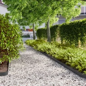 Bordes para césped 10 uds acero laminado frío negro 10x103 cm by , Garden edging and edging - Ref: Foro24-860130, Price: 38,4...