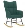 Silla mecedora de tela verde oscura by , Rocking chairs - Ref: Foro24-4016794, Price: 118,46 €, Discount: %