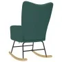 Silla mecedora de tela verde oscura by , Rocking chairs - Ref: Foro24-4016794, Price: 118,46 €, Discount: %