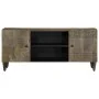 Mueble de TV madera maciza de mango gris claro 105x33,5x46 cm by , CD and DVD storage - Ref: Foro24-4017792, Price: 102,12 €,...