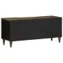 Mueble de TV madera maciza de mango gris claro 105x33,5x46 cm by , CD and DVD storage - Ref: Foro24-4017792, Price: 102,12 €,...